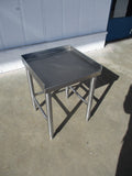 All Stainless-Steel equipment stand 18"W x 18"D x 23.5"H, #8566