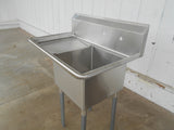 BRAND NEW! Atosa MRSA‑1‑L 39" 1 Compartment Stainless Steel Sink