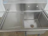 BRAND NEW! Atosa MRSA‑1‑L 39" 1 Compartment Stainless Steel Sink