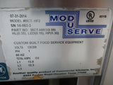 MOD-U-SERVE #MCT-HF2-MOD, 2-WELL Hot Food Table with sneeze guard, 120-208v, TESTED, #7967