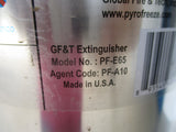 NEW Global Fire and Tech #PF-E65 Extinguisher, NEVER USED, #8072