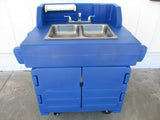 Cambro KSC402 Blue CamKiosk Portable Self-Contained Hand Sink, 120v, PH1, #8330