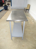 Stainless Steel 48"W x 24"D Prep Table w/ lower shelf, STURDY! #8386