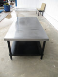 Stainless-Steel Equipment Stand 60"W x 30"D x 23.5"H, #8565