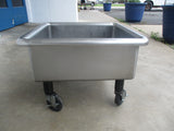 Stainless Steel Soak Sink 24"W x 24"D x 17.5"H, Bowl 20"x 20" x 8", #8619A