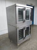 Hobart HGC40 Double Stack Convection Oven, Natural Gas, TESTED, #8658