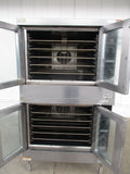 Hobart HGC40 Double Stack Convection Oven, Natural Gas, TESTED, #8658