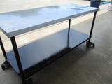 Stainless Steel 72"W x 30"D Prep Table w/ lower shelf, STURDY! #8783
