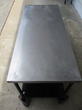 Stainless Steel 72"W x 30"D Prep Table w/ lower shelf, STURDY! #8783