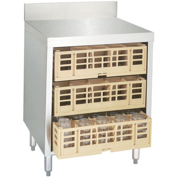 NEW Advance Tabco CRCR-24 Flat Top Glass Rack Storage Unit, OPEN BOX, #8816