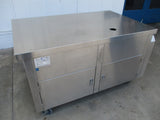 Stainless Steel Worktable with enclosed cabinet space below 54" x 34" x 32", MCT-FT3-MOD, #8954