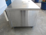 Stainless Steel Worktable with enclosed cabinet space below 54" x 34" x 32", MCT-FT3-MOD, #8954