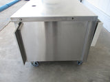 Stainless Steel Worktable with enclosed cabinet space below 54" x 34" x 32", MCT-FT3-MOD, #8954