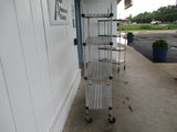 Commercial All Stainless-Steel Shelving Unit on casters 38"W x 18"D x 76"H, #9024