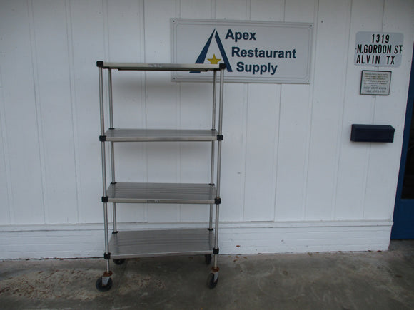 Commercial Stainless-Steel Shelving Unit w/casters 36