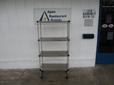 Commercial Stainless-Steel Shelving Unit w/casters 36"W x 18"D x 69"H, #9027