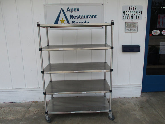 Commercial Stainless-Steel Shelving Unit w/casters 48