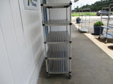 Commercial Stainless-Steel Shelving Unit w/casters 48"W x 24"D x 70"H, #9030