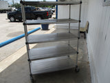 Commercial Stainless-Steel Shelving Unit w/casters 48"W x 24"D x 70"H, #9030