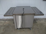 MOD-U-SERVE MCT-FT2 stainless cabinet w/casters 36x35 closed 36x53 open, 120v, #9051