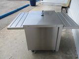 MOD-U-SERVE MCT-FT2 stainless cabinet w/casters 36x35 closed 36x53 open, 120v, #9051