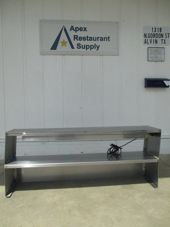 Stainless Steel Expo Overshelf w/ Heat Lamp, 60