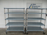 HEAVY DUTY Metro Shelving Unit WITH CASTERS, 48"W x 24"D x 67"H, #9064