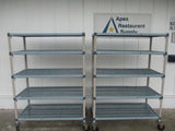 HEAVY DUTY Metro Shelving Unit WITH CASTERS, 48"W x 24"D x 67"H, #9064