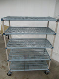 HEAVY DUTY Metro Shelving Unit WITH CASTERS, 48"W x 24"D x 67"H, #9064