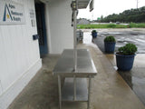 All Stainless-Steel Table w/drawers, lower shelf & pot rack, 72x30x34(78), 115/120v, #9065