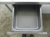 All Stainless-Steel Table w/drawers, lower shelf & pot rack, 72x30x34(78), 115/120v, #9065