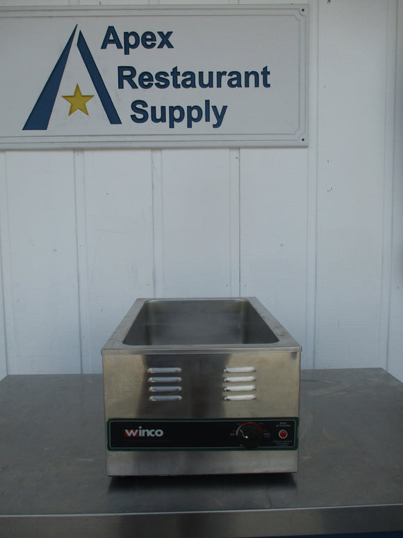 Winco FW-S600, Single-Well Countertop Food Warmer, 120v, Ph1, TESTED, #9187c