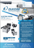 NOW OFFERING!! Brand New DUKERS Electric Countertop Fryer #DCF10E, 10lb., 120v