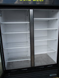 True GDM-49-HCTSL01, 54" 2-Section Glass Door Refrigerator, 115v, TESTED, #8292