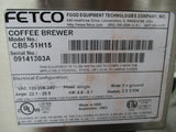Fetco CBS-51H Stainless Steel Automatic Coffee Brewer w/carafe, #7998