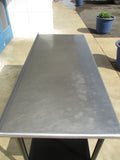 Stainless Steel 72"W x 30"D Prep Table w/ lower shelf, STURDY! #8688