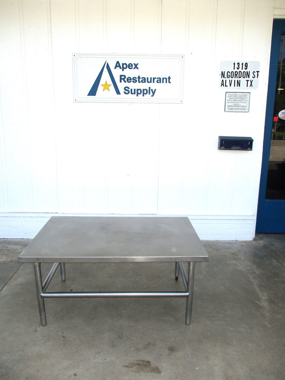 All Stainless Steel equipment table with open base 48