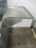 Stainless Steel Shelf for 75# Fryer 17.25"W x 23.75"D x 1"H lip, #6706