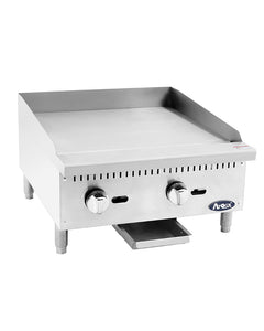 New ATMG-24 Atosa 24" Manual Griddle NEW 60,000 BTU Stainless Steel Atosa