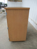 Double Door Trash Disposal Cabinet, 49 5/8W x 24 7/8D x 48”H, #6844