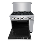 New Atosa Cook Rite AGR-6B 36″ Gas Range 6 Burner with Standard Oven