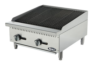 NEW Atosa ATCB-24 Heavy Duty Stainless Steel 24" Char-Rock Broiler