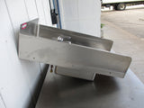 All Stainless Steel Sink With Sides Overall 16x29x9. Bowl 12x12x6 #6656