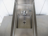 All Stainless Steel Sink With Sides Overall 16x29x9. Bowl 12x12x6 #6656
