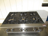 ACHP-6 — 36″ Six (6) Burner Hot Plate, Natural Gas, NEW OPEN BOX #7566