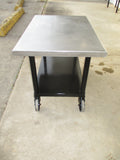Stainless Steel Mobile Table 36"W x 24"D x 25"H, #7717