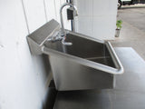 All Stainless Steel Wall Mount Sink With Faucet 20x18x15 #6228