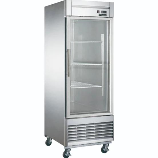 New Dukers D28R-GS1 Bottom Mount Glass Single Door Commercial Reach-in Refrigerator