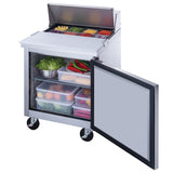 New Dukers DSP29-8-S1  commercial food prep table refrigerator