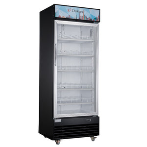 New Dukers  DSM-15R Commercial Single Glass Swing Door Merchandiser Refrigerator
